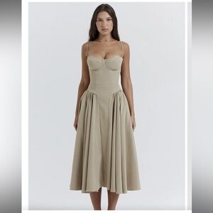 Khaki Spring dress